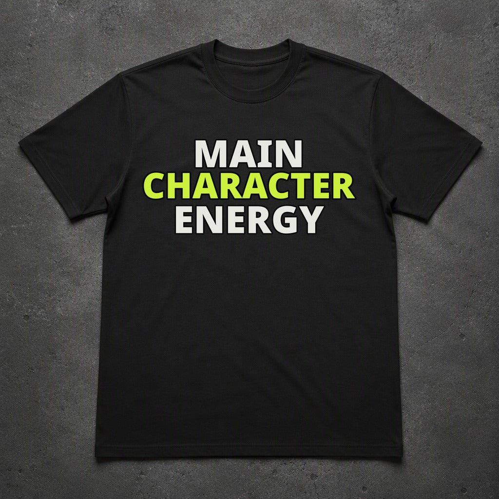 main-character-energy-tee - black