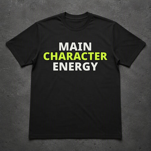 main-character-energy-tee - black