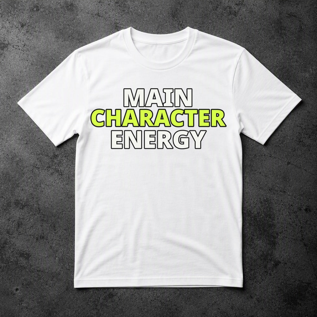 main-character-energy-tee - white