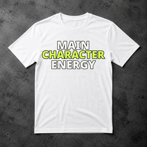 main-character-energy-tee - white