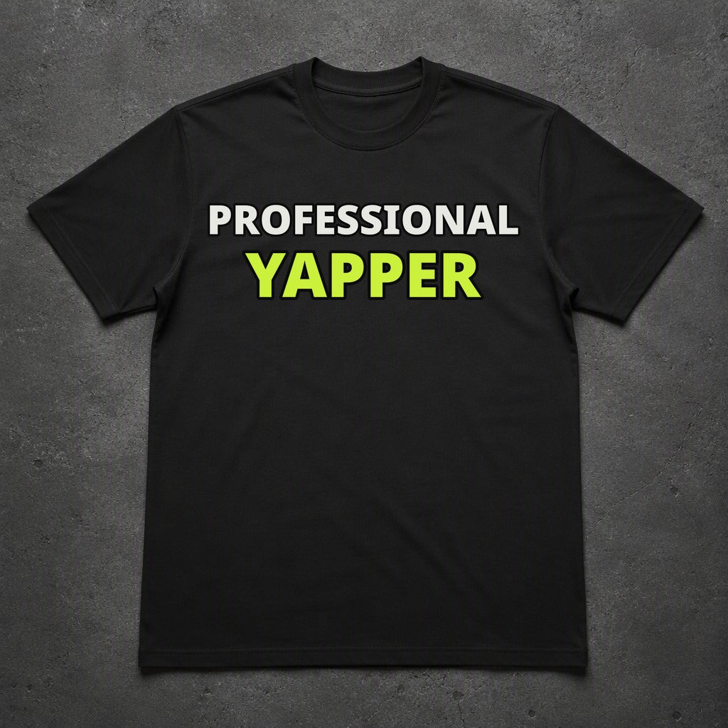 professional-yapper-tee - black
