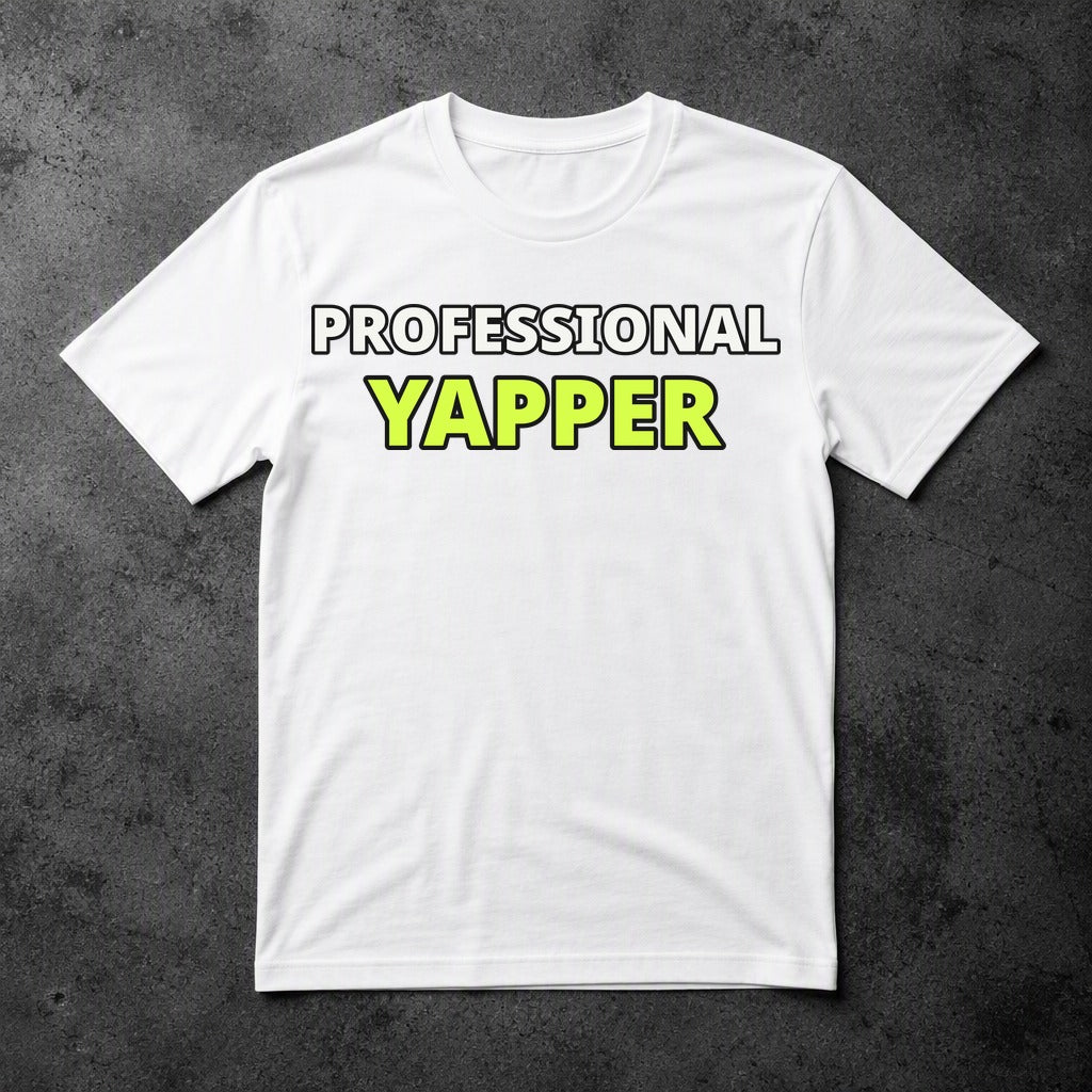 professional-yapper-tee - white